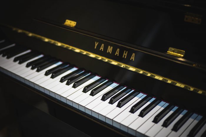 dark shiny Yamaha piano